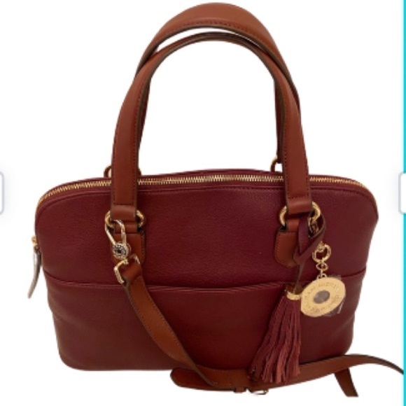 ISAAC MIZRAHI NEW Handbag With Tassels Key Fob - Picture 1 of 7